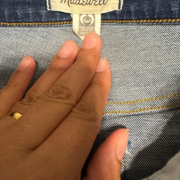 Madewell Women’s Mid Rise Kick Out Crop Preppy Jeans size 24 - Picture 9 of 9